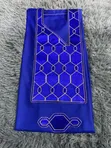 Royal Blue Men's Agbada - 7 Star Italian Wool - 3