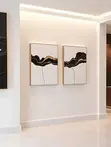 Canvas with Wooden Gutter Frame - 1