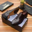 Men's Italian Leather Formal Shoes - Brown - 1