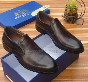 Men's Italian Leather Formal Shoes - Brown