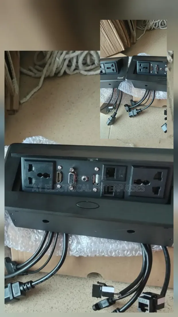 Floor Socket with HDMI and Cat6 Data Ports - 1