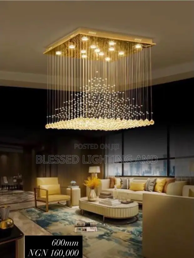 600mm Fitilar Fitilar Crystal Rain Drop Chandelier - 1