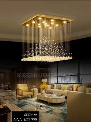 600mm Fitilar Fitilar Crystal Rain Drop Chandelier