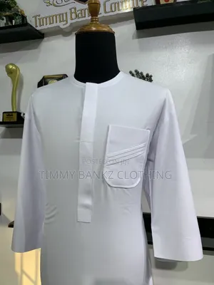 Farin Agbada Na Maza Da Zaren Zinariya