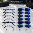 Rimless Anti Blue Light Photochromic Glasses - 2