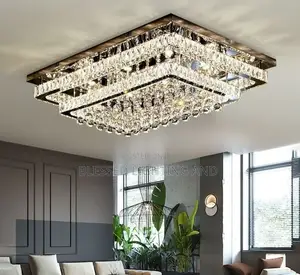 800x600mm LED Square Crystal Ceiling Light for Living Room