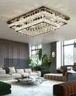 800x600mm LED Square Crystal Ceiling Light for Living Room - 2