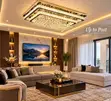 800x600mm LED Square Crystal Ceiling Light for Living Room - 3
