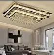800x600mm LED Square Crystal Ceiling Light for Living Room - 4