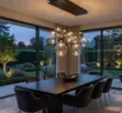 13-Light Modern Nordic Glass Chandelier for Living Room - 1