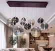 13-Light Modern Nordic Glass Chandelier for Living Room - 3