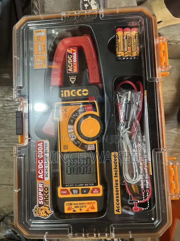 Ingco 600A AC/DC Clamp Meter - 1