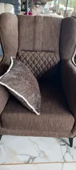 Beautiful Brown and Cream Chair Set - 2