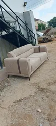 Beautiful Brown and Cream Chair Set - 3