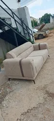 Beautiful Brown and Cream Chair Set - 4