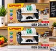 QASA QDR-252+ 2-Tier Rustless Dish Drainer - 2