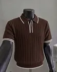Zara Made in Turkey Knitted Polo Shirt - 3