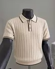 Zara Made in Turkey Knitted Polo Shirt - 4