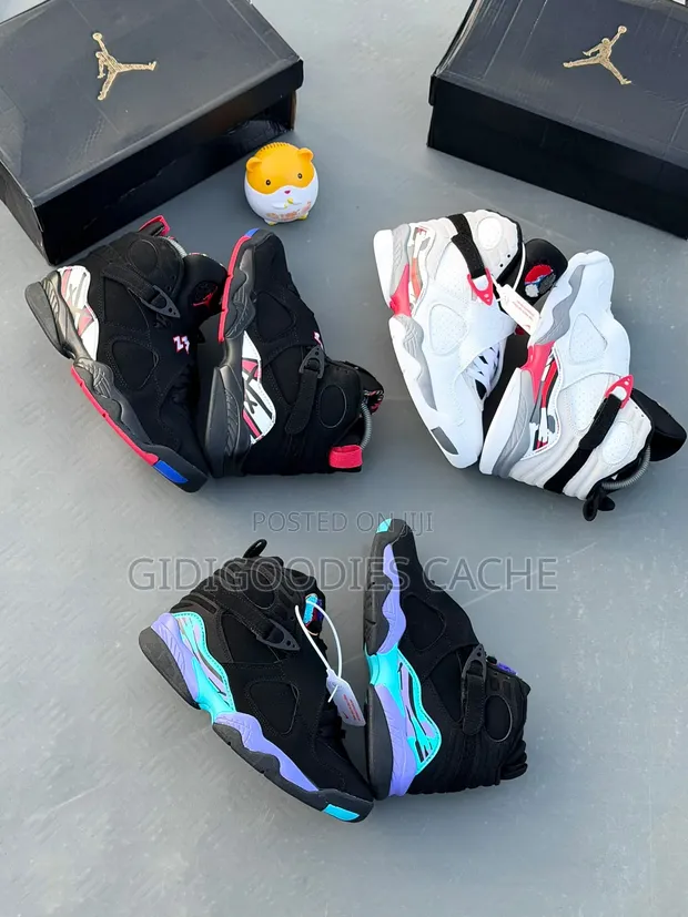 Air Jordan 8 Retro High-Top Sneakers - 1