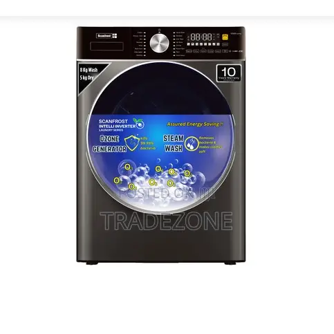 Scanfrost 8kg/5kg Inverter Washer Dryer Combo | SFWD85INVME - 1