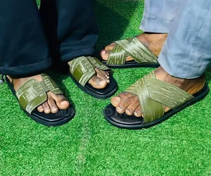 Hermes Unisex Luxury Leather Cover Slides