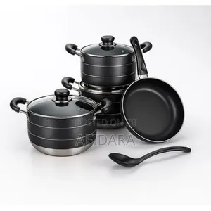 King Non-Stick Cooking Pot Set with Frying Pan