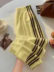 Unisex 3-Stripes Baggy Track Pants - Streetwear Joggers - 1