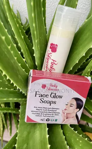 Pinkyskincare Natural Face Glow Soap & Lightening Cream Duo