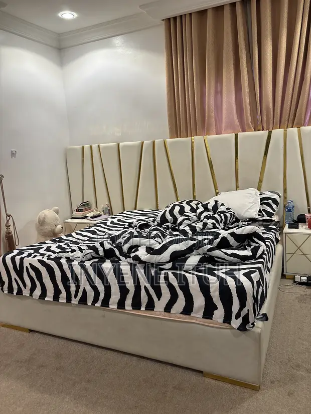 Home Interiors Queen Bed Frame, Mattress & Side Table - 1