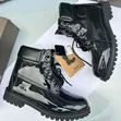 Timberland Luxury Shiny Black Boots - 2