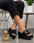 Ladies High Quality Wedge Slippers - 1