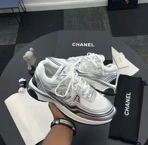 Channel Luxury Men's Sneakers - White