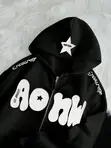 AOHW New York Star Zip-Up Hoodie - Unisex Streetwear - 1