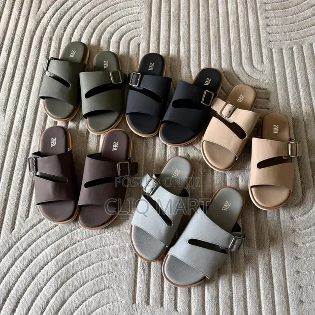 Zara Cut-Out Buckle Sandals - Brand New - 1