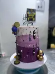 4 Layer Size 8 Cake (Vanilla, Red Velvet, Chocolate) - 2