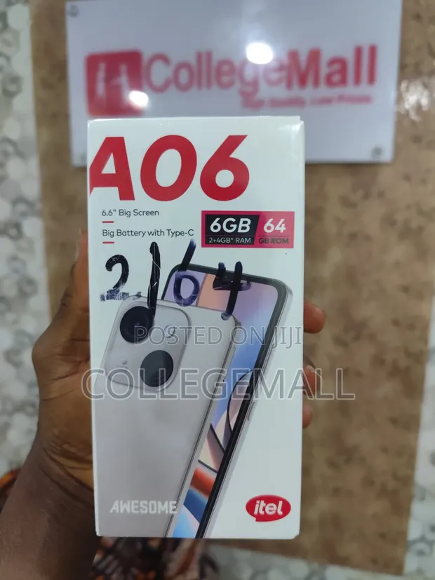 New Itel A06 64GB Black - 1