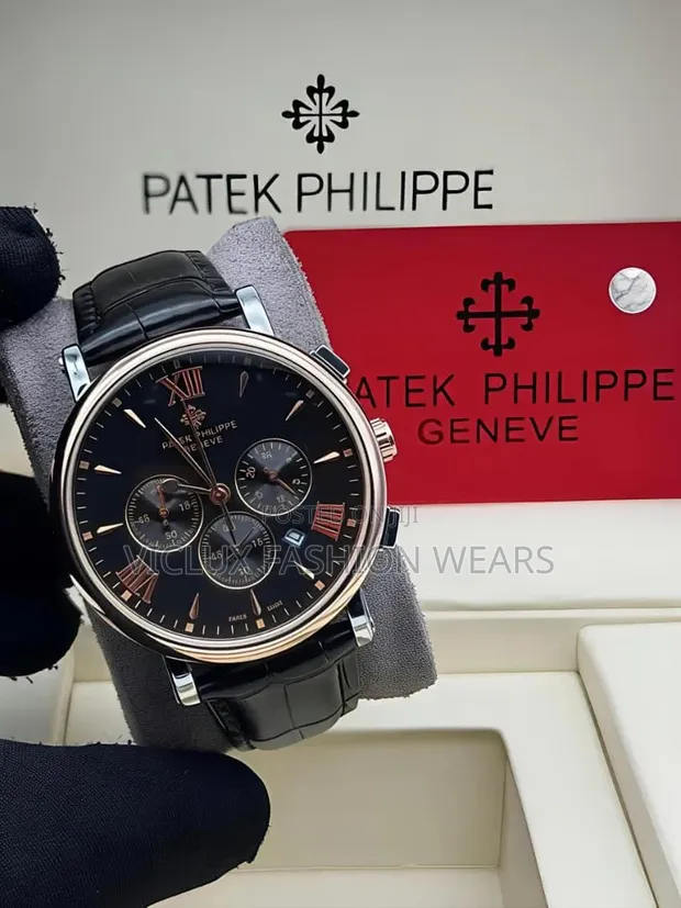 Patek Philippe Babban Ingancin Agogon Hannu Na Fata - 1