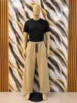 Cut And Sew Joggers masu Inganci na Auduga - 2