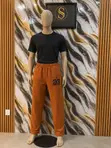 Cut And Sew Joggers masu Inganci na Auduga - 3