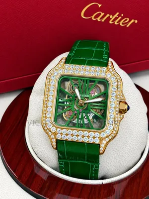 Cartier Luxury Leather Strap Skeleton Face Watch