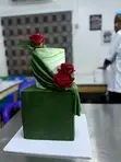 2 Tier Marble Fondant Cake - 1