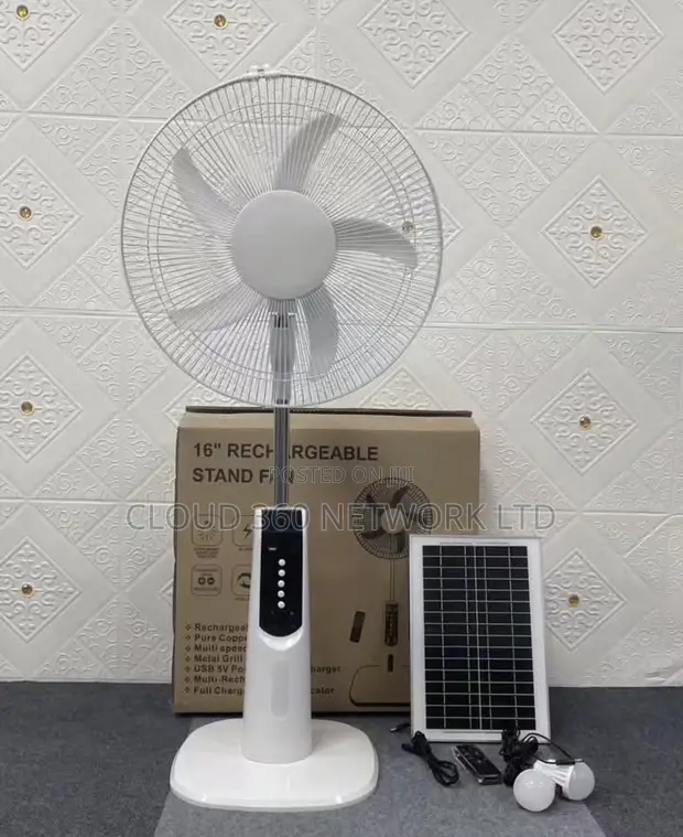 Solar Rechargeable Fan - 1