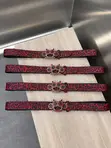 Cheetah Leather Fashion Belt - 2