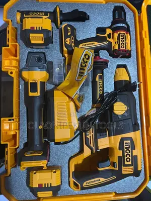 INGCO 20V 3-Piece Cordless Industrial Combo Kit