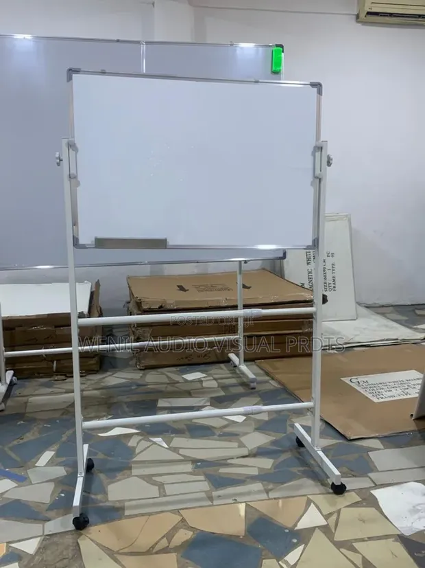 3ft x 4ft Foreign Whiteboard on Mobile Stand - 1