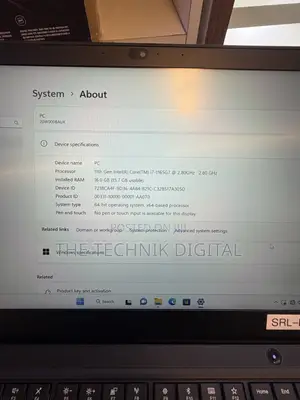 Lenovo ThinkPad T14 G2 Laptop 16GB RAM Intel Core i5 256GB SSD