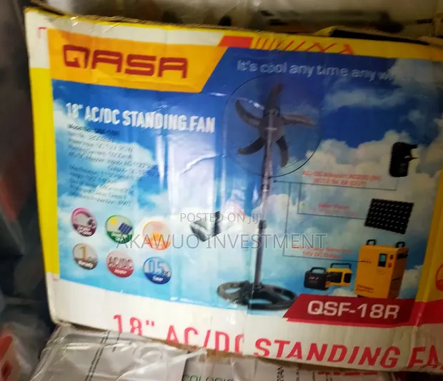 Qasa AC/DC Industrial Standing Fan 18 Inches - 1