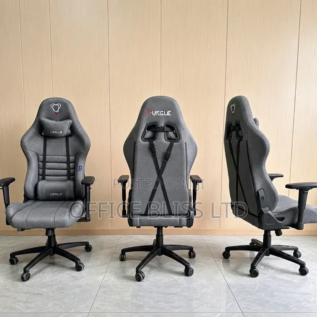 Furgle Fabric Gaming Chair - Grey - 1