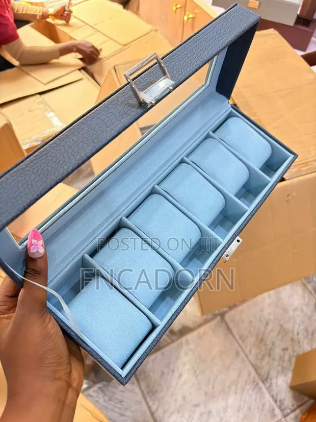 Premium 6-Slot Watch Organizer Box - 1