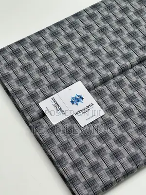Zane na Herringbone Cotton don Kaftani da Shadda